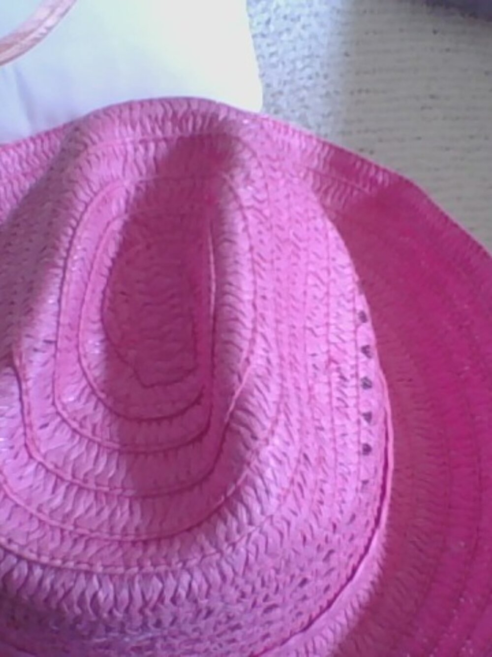 Peter Grimm Cupid Pink Straw Cowboy Hat - Picture 6 of 6